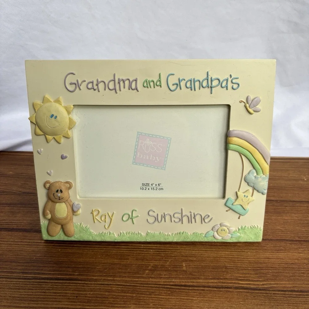 Russ‎ Baby Grandma & Grandpa's Ray of Sunshine 4x6 Photo Picture Frame